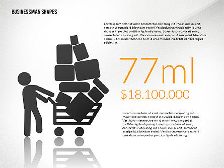 Presentation Template with Shapes and Silhouettes, Slide 7, 02423, Presentation Templates — PoweredTemplate.com
