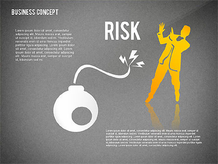 Business concept met silhouetten, Dia 15, 02424, Silhouetten — PoweredTemplate.com