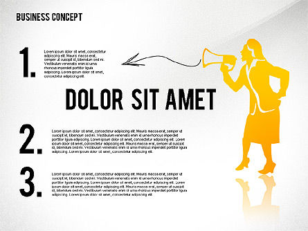 Business Concept with Silhouettes, Slide 2, 02424, Silhouettes — PoweredTemplate.com