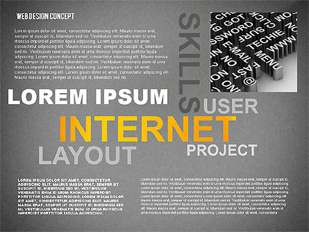 ウェブデザインの世界の雲, スライド 15, 02425, ビジネスモデル — PoweredTemplate.com