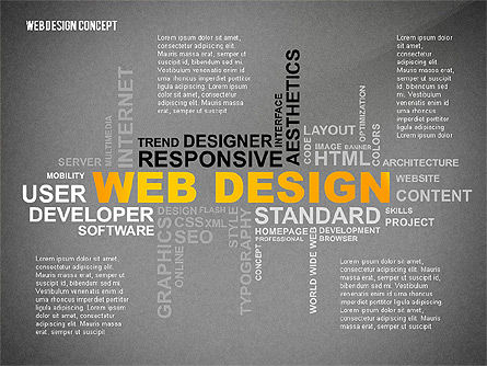ウェブデザインの世界の雲, スライド 9, 02425, ビジネスモデル — PoweredTemplate.com