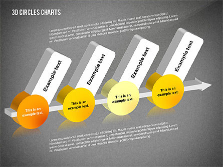 Gráficos de círculos en 3D, Diapositiva 13, 02426, Modelos de negocios — PoweredTemplate.com