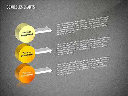 3d cirkels charts, Dia 14, 02426, Businessmodellen — PoweredTemplate.com