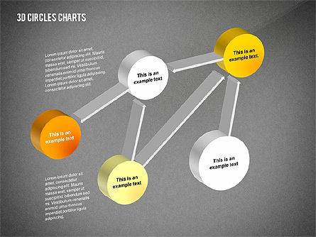 3D Circles Charts, Slide 15, 02426, Business Models — PoweredTemplate.com