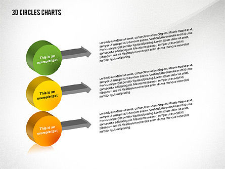 Gráficos de círculos en 3D, Diapositiva 6, 02426, Modelos de negocios — PoweredTemplate.com