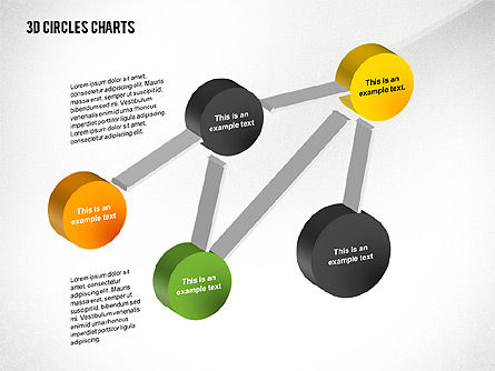 Gráficos de círculos en 3D, Diapositiva 7, 02426, Modelos de negocios — PoweredTemplate.com
