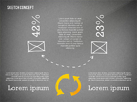 Présentation en style doodle, Diapositive 14, 02429, Modèles de présentations — PoweredTemplate.com
