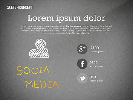 Présentation en style doodle, Diapositive 16, 02429, Modèles de présentations — PoweredTemplate.com