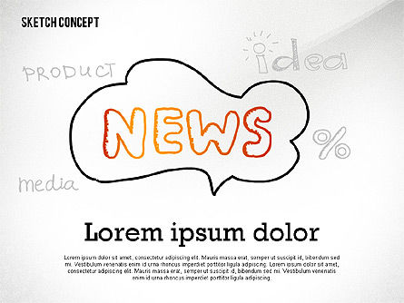 Presentación en estilo Doodle, Diapositiva 2, 02429, Plantillas de presentación — PoweredTemplate.com