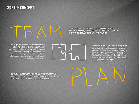 Presentación en estilo Doodle, Diapositiva 9, 02429, Plantillas de presentación — PoweredTemplate.com
