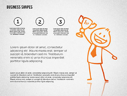 Character and Business Shapes, Slide 5, 02430, Shapes — PoweredTemplate.com