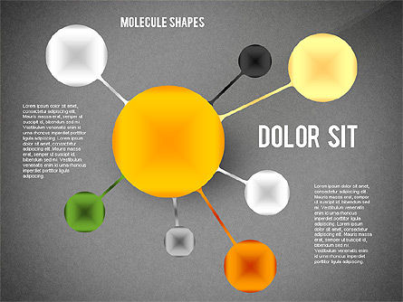 分子の形, スライド 9, 02431, 図形 — PoweredTemplate.com
