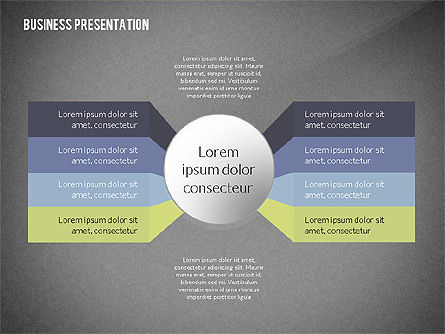 Options et étapes, Diapositive 12, 02434, Schémas d'étapes — PoweredTemplate.com