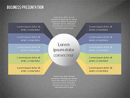 Options et étapes, Diapositive 13, 02434, Schémas d'étapes — PoweredTemplate.com