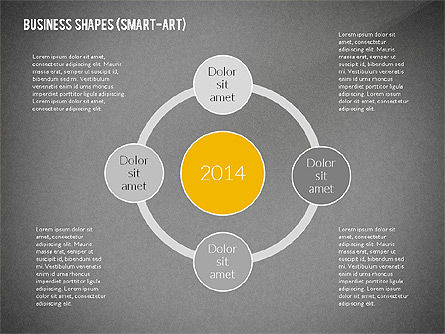 Business-präsentation mit smart-art-objekten, Folie 14, 02435, Präsentationsvorlagen — PoweredTemplate.com