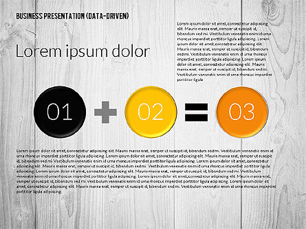 Data Driven Colored Business Presentation, Slide 2, 02437, Presentation Templates — PoweredTemplate.com