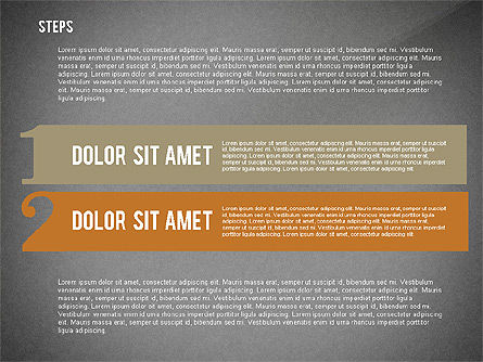 준비된 다이어그램, 슬라이드 17, 02438, 단계 도표 — PoweredTemplate.com