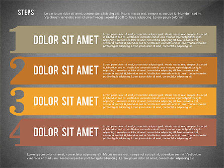 Opciones Diagrama escalonado, Diapositiva 19, 02438, Diagramas de la etapa — PoweredTemplate.com