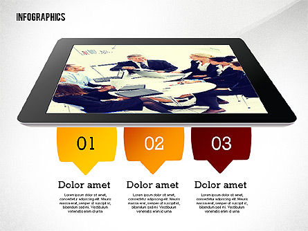 Infografía con gadgets, Diapositiva 2, 02442, Infografías — PoweredTemplate.com