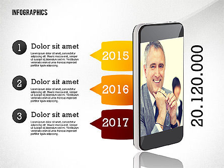 Infografía con gadgets, Diapositiva 4, 02442, Infografías — PoweredTemplate.com