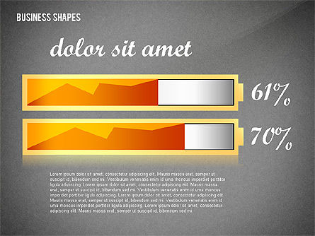Geometrical Business Shapes, Slide 10, 02443, Shapes — PoweredTemplate.com