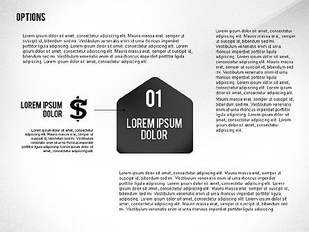 Formes d'options géométriques avec des icônes, Diapositive 2, 02444, Formes — PoweredTemplate.com