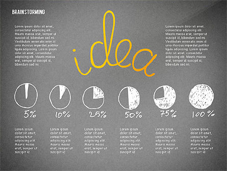 Formas de lluvia de ideas, Diapositiva 16, 02445, Formas — PoweredTemplate.com