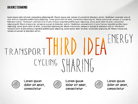 Brainstorming Shapes, Slide 5, 02445, Shapes — PoweredTemplate.com