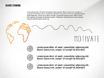 Formas de lluvia de ideas, Diapositiva 7, 02445, Formas — PoweredTemplate.com