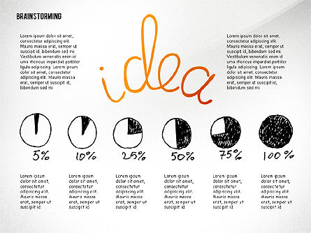 Formas de lluvia de ideas, Diapositiva 8, 02445, Formas — PoweredTemplate.com