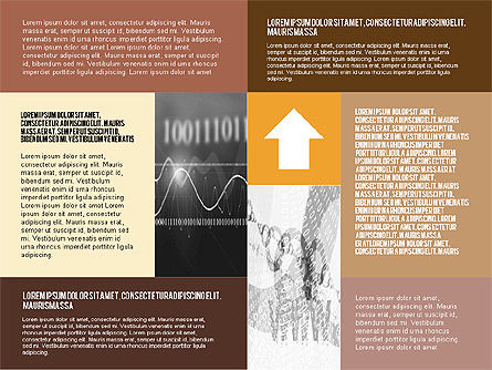 Plantilla de presentación fragmentada, Diapositiva 14, 02446, Plantillas de presentación — PoweredTemplate.com