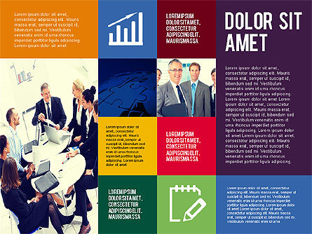 Fragmented Presentation Template, Slide 4, 02446, Presentation Templates — PoweredTemplate.com