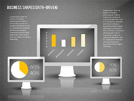 Data driven apresentação com gadgets, Deslizar 9, 02447, Diagramas e Gráficos para Dados — PoweredTemplate.com