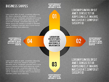 Caja de herramientas de procesos y etapas, Diapositiva 14, 02448, Diagramas de proceso — PoweredTemplate.com