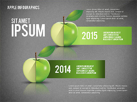 Apple infographics, Deslizar 15, 02449, Infográficos — PoweredTemplate.com