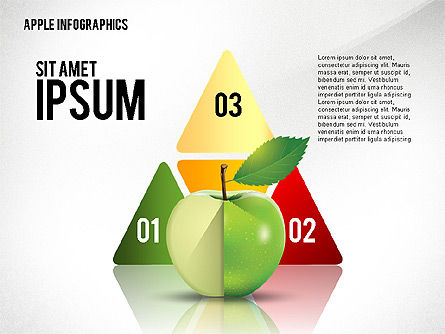 Apple infographics, Dia 5, 02449, Infographics — PoweredTemplate.com