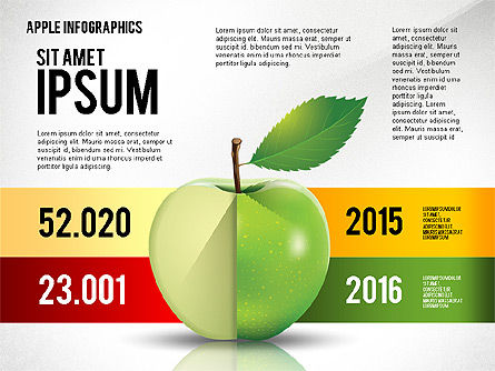 Apple infographics, Dia 6, 02449, Infographics — PoweredTemplate.com