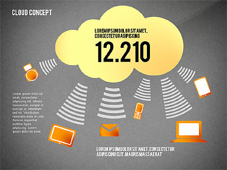 Modèle de présentation des services en nuage, Diapositive 12, 02453, Modèles de présentations — PoweredTemplate.com