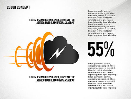 Modèle de présentation des services en nuage, Diapositive 3, 02453, Modèles de présentations — PoweredTemplate.com