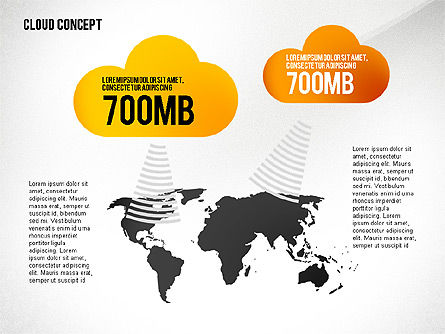 Modèle de présentation des services en nuage, Diapositive 5, 02453, Modèles de présentations — PoweredTemplate.com