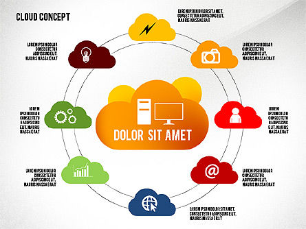 Modèle de présentation des services en nuage, Diapositive 6, 02453, Modèles de présentations — PoweredTemplate.com