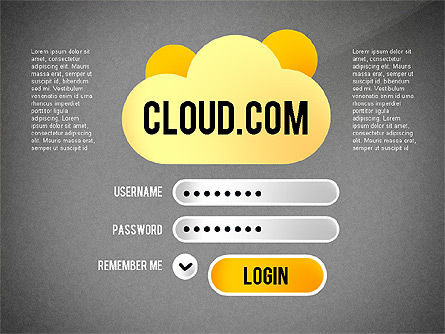 Cloud services presentatiesjabloon, Dia 9, 02453, Presentatie Templates — PoweredTemplate.com