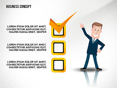 Presentation Template with Character, Slide 3, 02454, Presentation Templates — PoweredTemplate.com