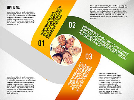 Options avec noyau, Diapositive 4, 02455, Schémas d'étapes — PoweredTemplate.com