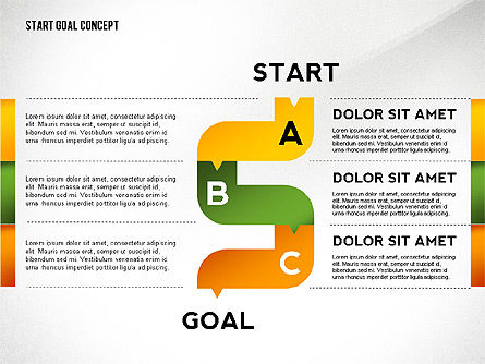 Stel start bereikdoel toolbox, Dia 3, 02457, Stage diagrams — PoweredTemplate.com