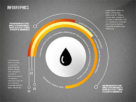 Infographics with Globe, Slide 10, 02458, Infographics — PoweredTemplate.com