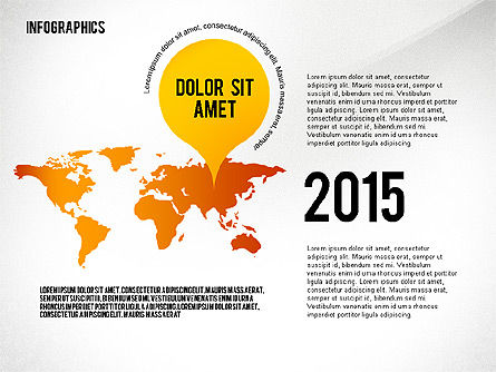 Infografiken mit Globus, Folie 6, 02458, Infografiken — PoweredTemplate.com