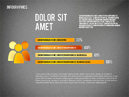 Infographics charts template, Dia 10, 02461, Infographics — PoweredTemplate.com
