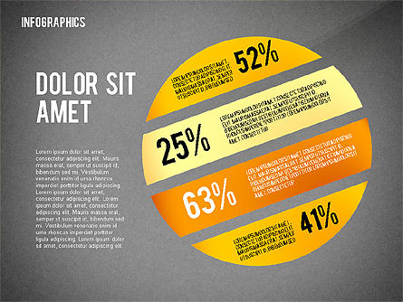 Infographics 차트 템플릿, 슬라이드 16, 02461, 인포메이션 그래픽 — PoweredTemplate.com