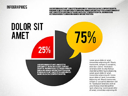 Infografik Charts Vorlage, Folie 4, 02461, Infografiken — PoweredTemplate.com